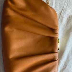 Nordstrom Women’s clutch in dark camel NWOT